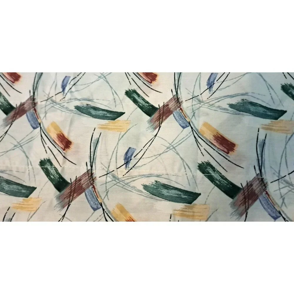 Vintage NEW Valance Paint Brush Strokes NWOT Geometric 80s Retro Long 72x9